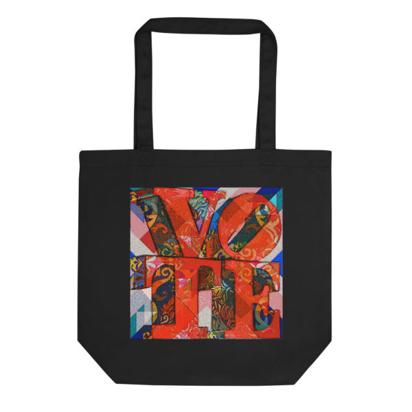 Amber "VOTE" tote bag